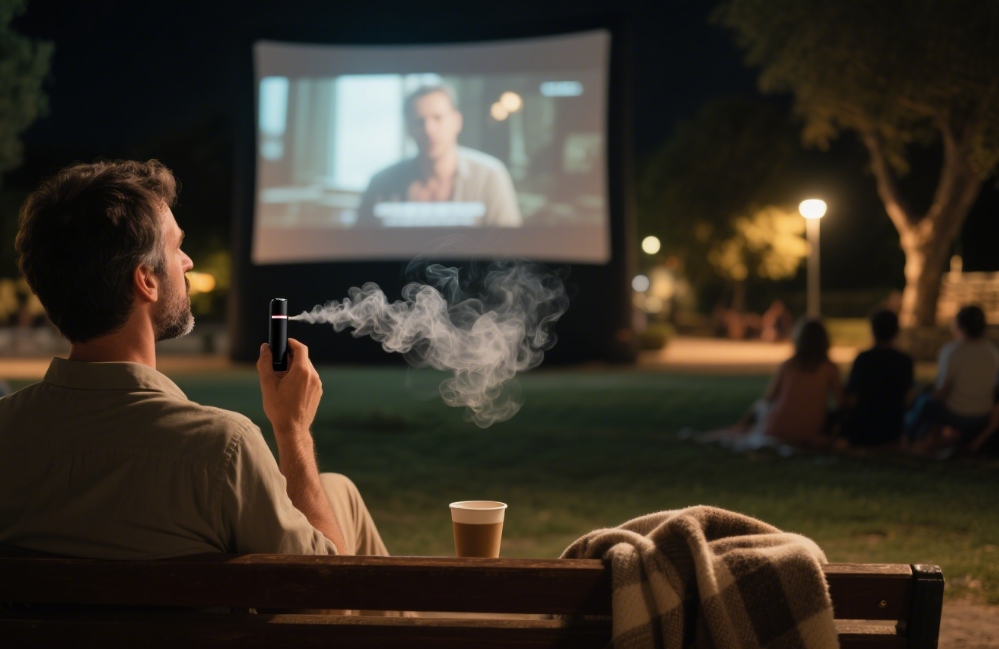 Κινηματογραφική Νύχτα με Ταίστ: Η Τέχνη του Vaping σε Ανοιχτές Προβολές